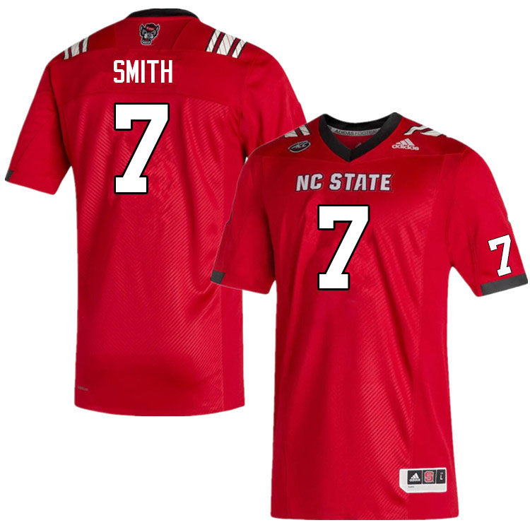 Men #7 Anthony Smith NC State Wolfpack College Football Jerseys Sale-Red